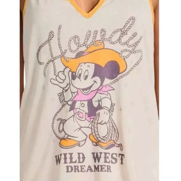 DISNEY Howdy Wild West Dreamer~ Medium (8-10) ~ 2-Piece Pajama Shorty Tank Set - Picture 4 of 4